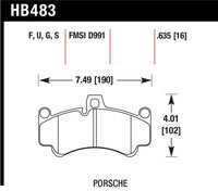 Hawk 08 Targa 4 DTC-70 Race Brake Pads, Front — Porsche 911 GT2/GT3/Turbo (996/997) — Hawk performance part